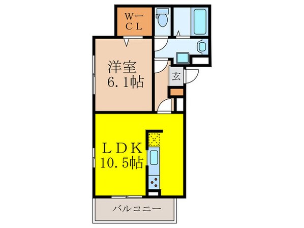 レオン　パッソの物件間取画像